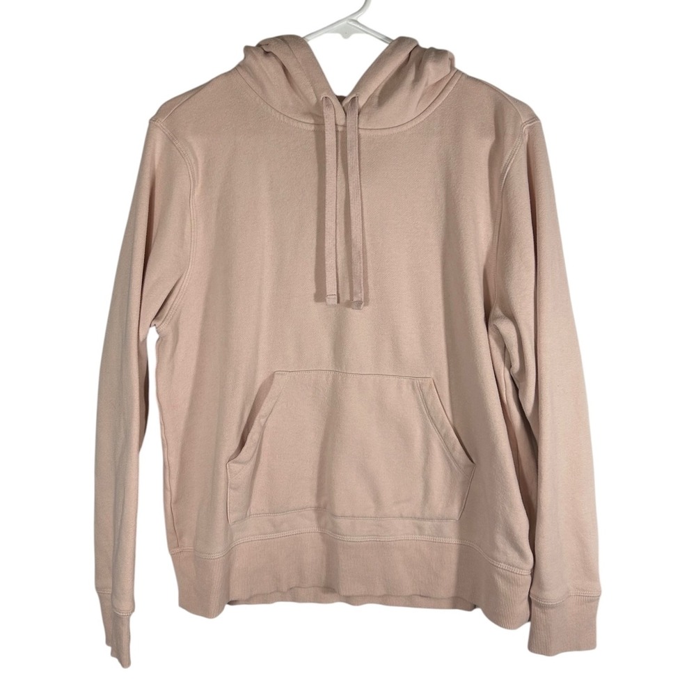 Amazon Essentials Womens Peach Pink Fleece Pullover Hoodie Sweatshirt Size M